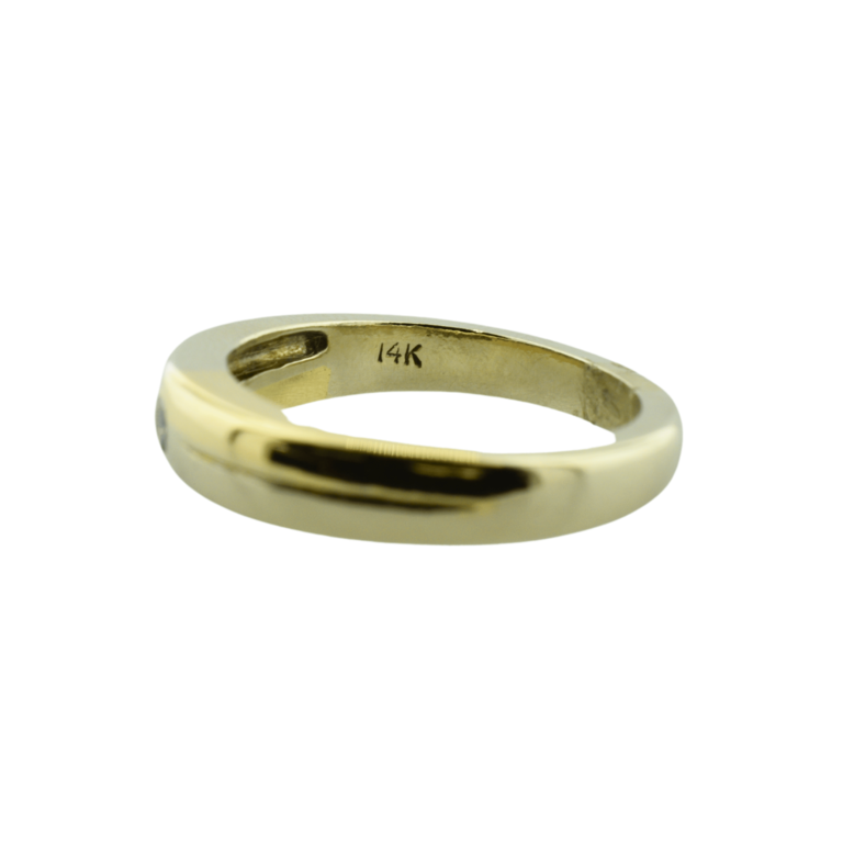 Estate Collection Estate Two Tone Tapered Diamond Band