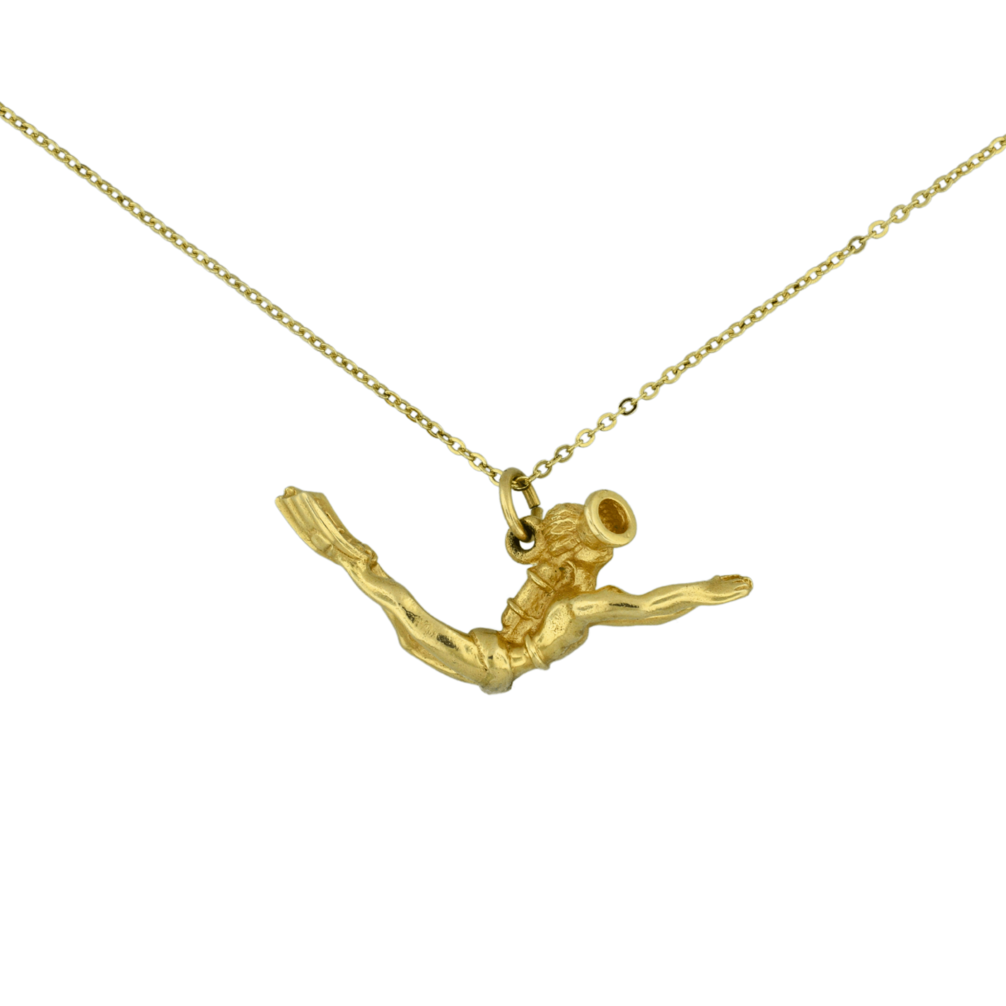 Estate Gold Scuba Diver Pendant Expressions Jewelers