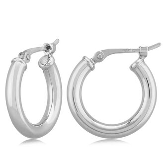 Carla 14K White Gold 2.5x15mm Tube Hoop