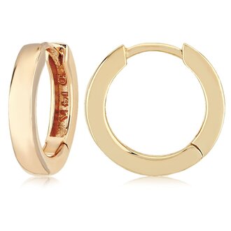Carla 14K Yellow Gold Medium Hinged Hoop