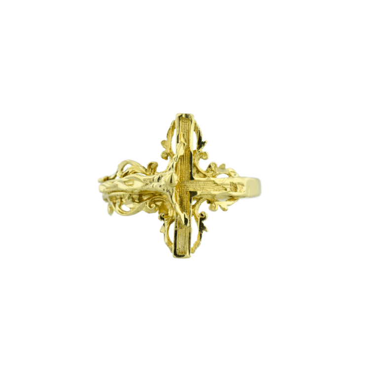 Estate Gold Crucifix Ring