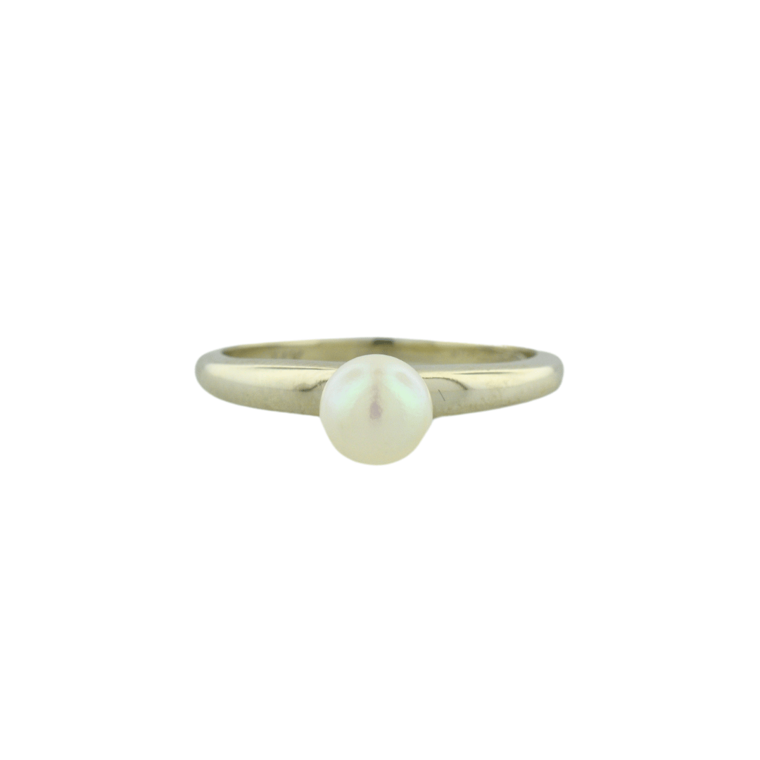 Ring Silver Natural Pearl | White Pearl Ring Silver | Silver Ring Large  Pearl - White - Aliexpress