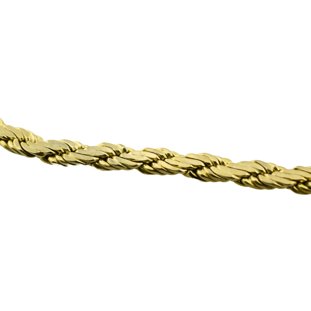 Estate Gold Flat Rope Bracelet - Expressions Jewelers