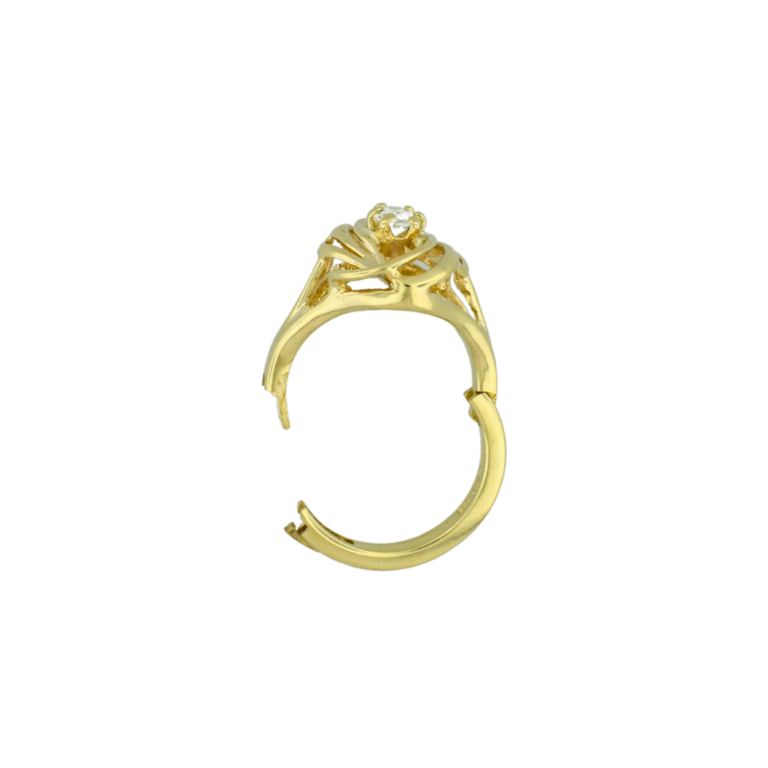 Estate Hinged Shank Diamond Ring