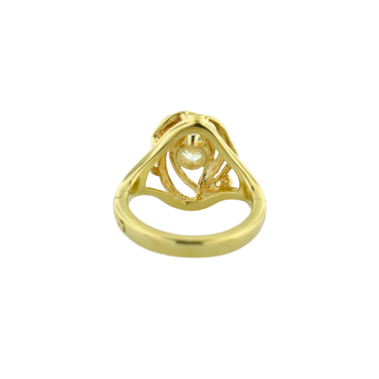 Estate Hinged Shank Diamond Ring