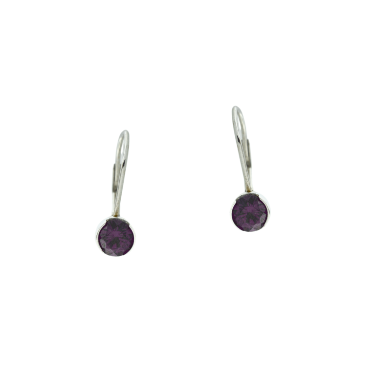 Estate Collection Estate Purple Garnet Earring