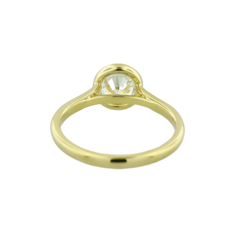 Bezel-Set 14K Engagement Ring