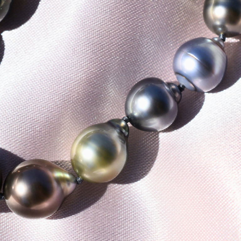 Multi Color Baroque Tahitian Pearl Bracelet