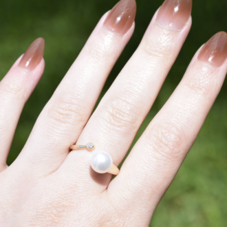 Expressions Jewelers Cultured Pearl Bypass Ring Expressions Jewelers Cultured Pearl Bypass Ring