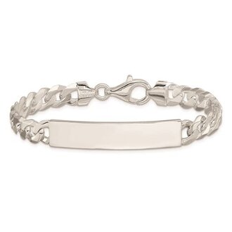 Expressions Jewelers Sterling Silver Curb Link ID Bracelet
