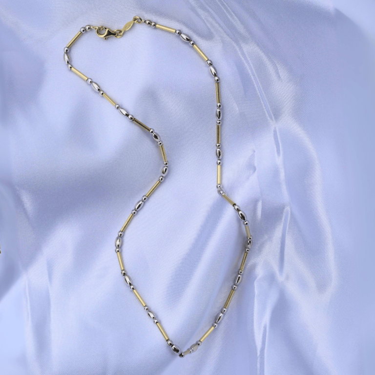 Estate 14K Gold Bead Necklace