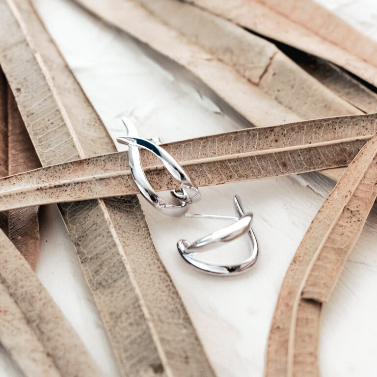 Kit Heath Entwine Twine Twist Hoop Earrings