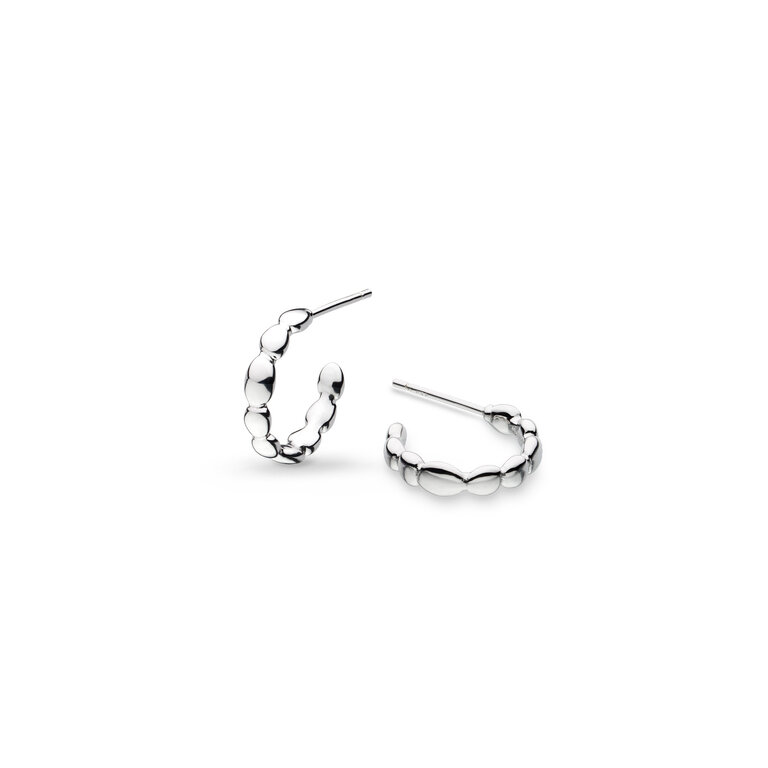 Kit Heath Coast Pebble Ridge Midi Hoop Stud Earrings