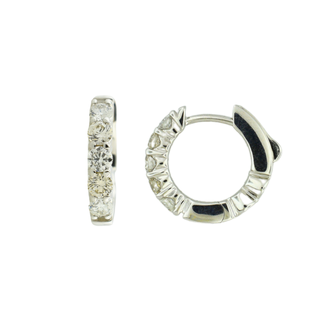 Expressions Jewelers Diamond Hoop Earrings