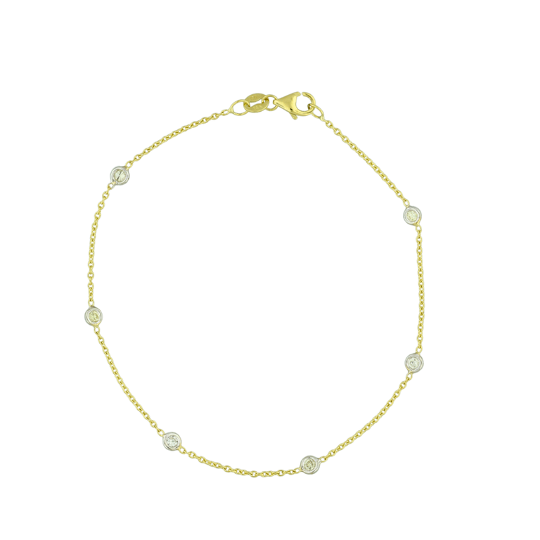 Expressions Jewelers Two-Tone Diamonds by the Yard Bracelet