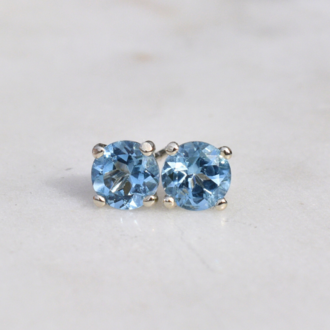 Expressions Jewelers Blue Topaz Stud Earrings
