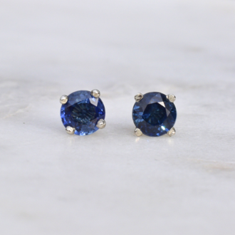 Expressions Jewelers Blue Sapphire Stud Earrings Expressions Jewelers Blue Sapphire Stud Earrings