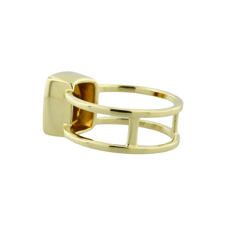Expressions Jewelers Split Shank Cushion Cut Citrine Ring
