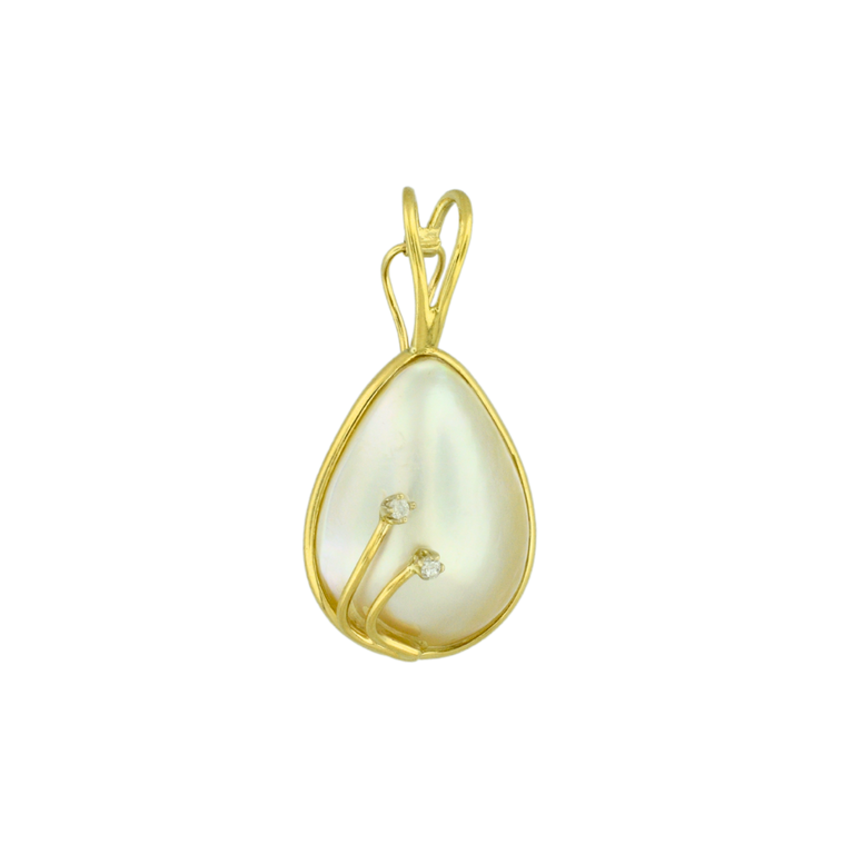Estate Collection Estate 14K Mabe Pearl Pendant