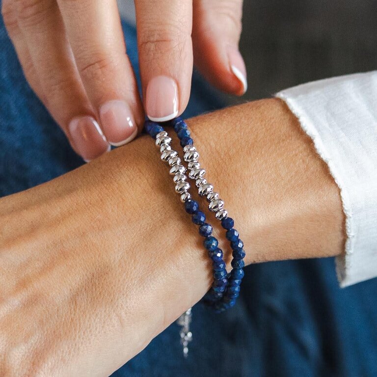 Kit Heath Coast Tumble Azure Gemstone Beaded Bracelet