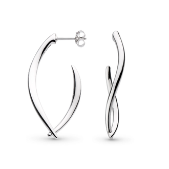 Kit Heath Entwine Twine Twist Link Grande Hoop Earrings