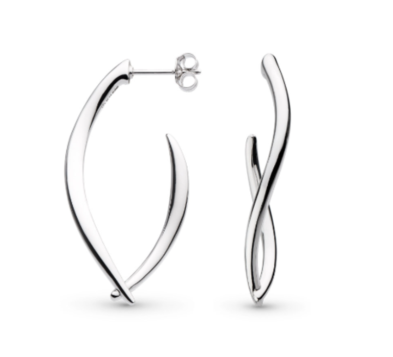 Kit Heath Entwine Twine Twist Link Grande Hoop Earrings