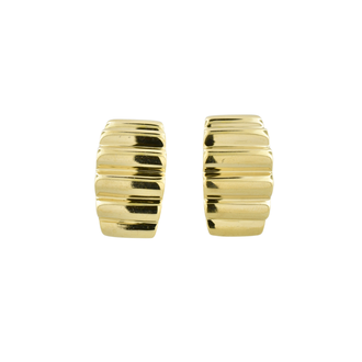 Estate Collection Estate Wide Ribbed Earrings