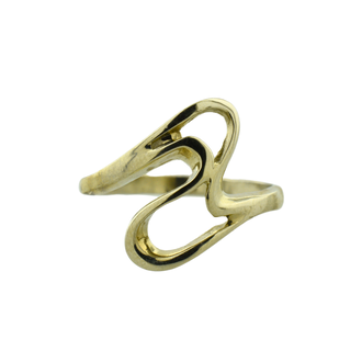 Expressions Jewelers Gold Freeform Double Ribbon Ring