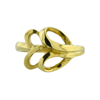 Expressions Jewelers Gold Freeform Petal Ring