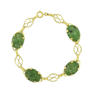 Estate Collection Estate Carved Stone Bracelet