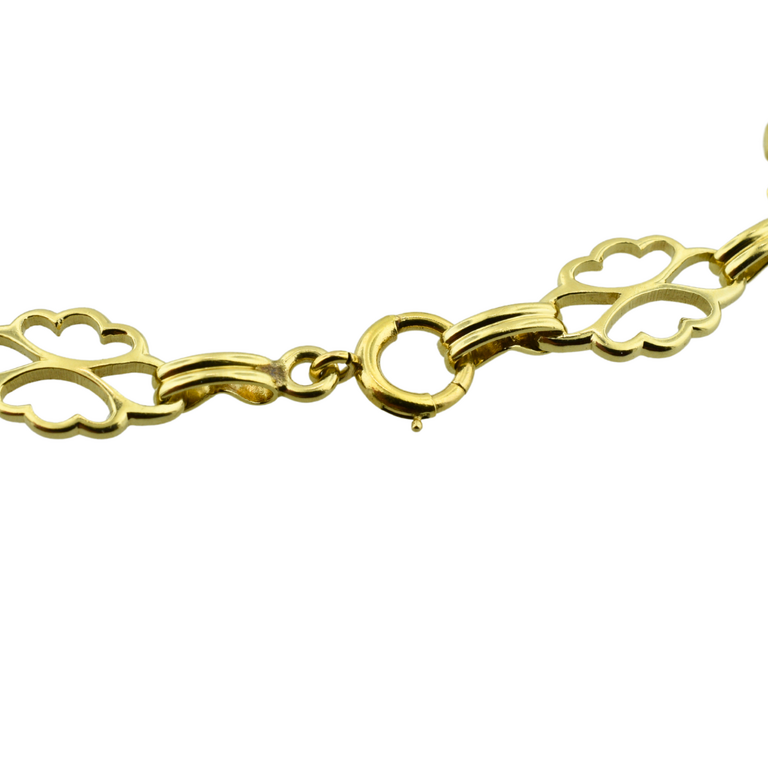 Estate Collection Estate 14K Carved Stone Bracelet