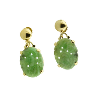 Estate Collection Estate Carved Screw-On Earrings