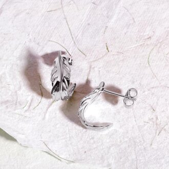 Kit Heath Feather Wisp Hoop Earrings