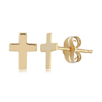 Carla 14K Cross Stud Earrings
