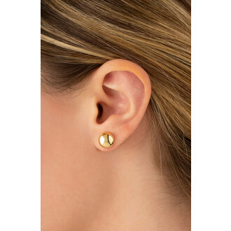 Carla 14K Button Earrings