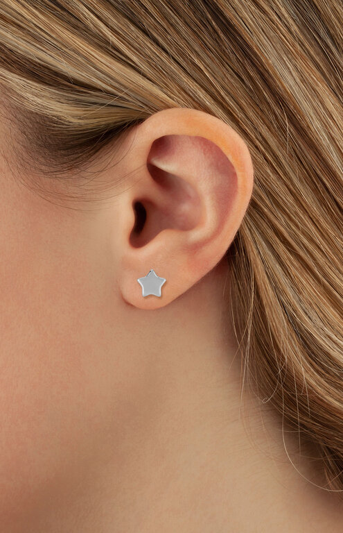 Carla Sterling Silver Star and Moon Studs