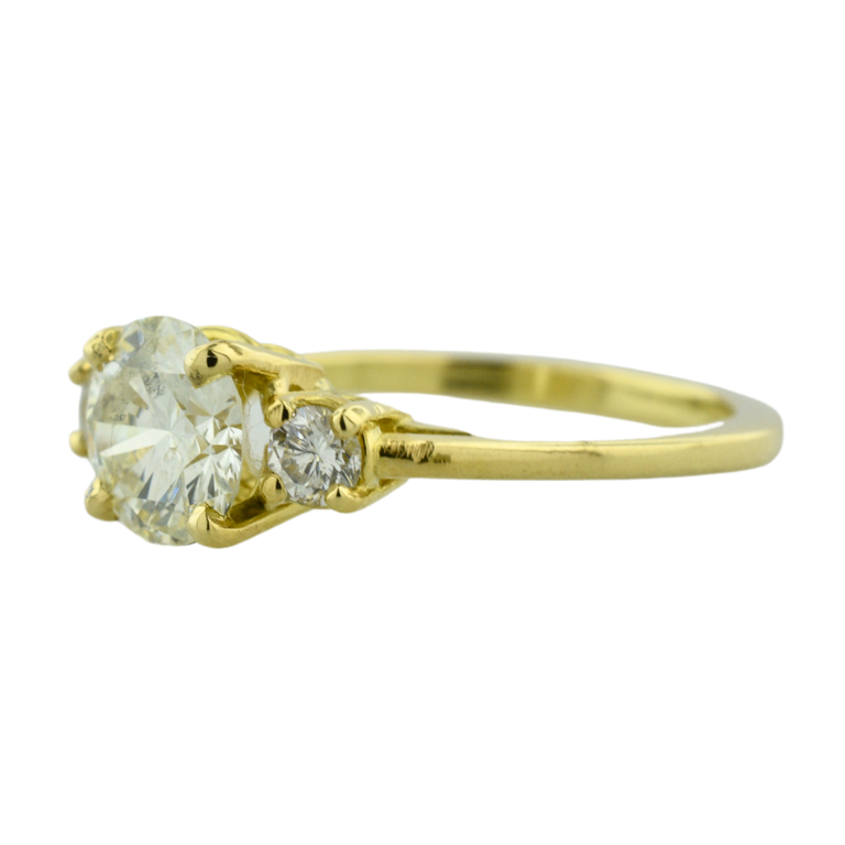 Expressions Jewelers 18K Three-Stone Diamond Ring