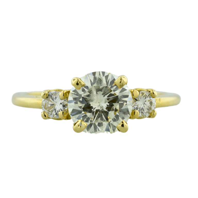 Expressions Jewelers 18K Three-Stone Diamond Ring