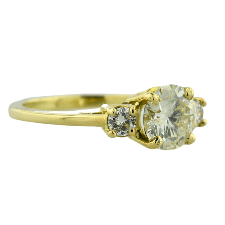 Expressions Jewelers 18K Three-Stone Diamond Ring