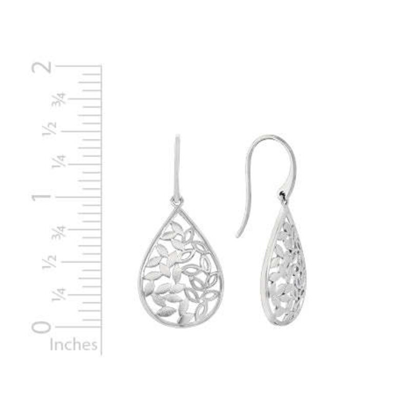 Artistry Sterling Teardrop Leaf Earrings