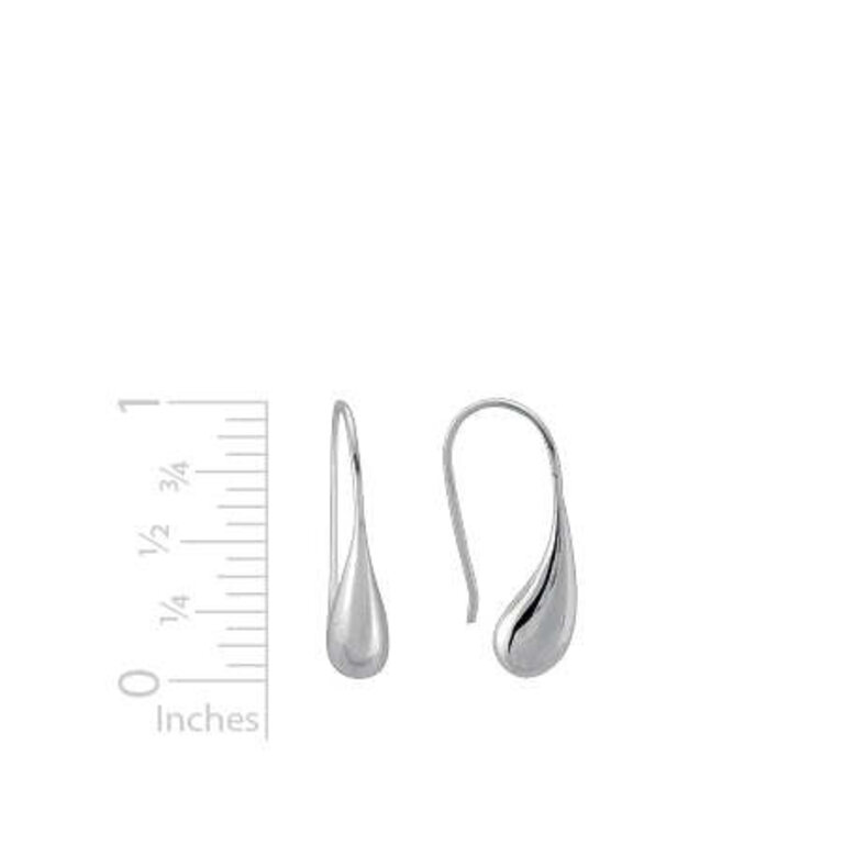 Artistry Silver Solid Teardrop Earrings