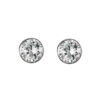 Expressions Jewelers Sterling CZ Bezel Studs