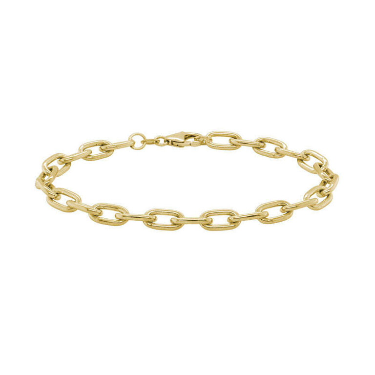 Expressions Jewelers 14K Yellow Gold 8" Oval Link Bracelet