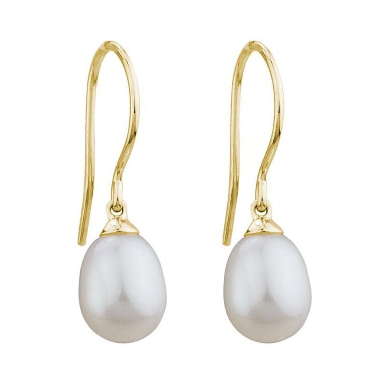 Expressions Jewelers 14K 8mm Pearl Drop Earrings