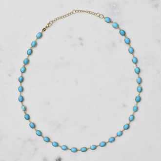 Expressions Jewelers Turquoise Bezel Necklace