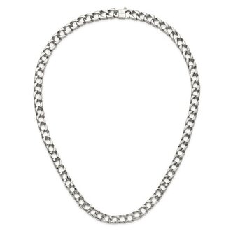 Quality Gold 24" Stainless Steel Square Link Chain
