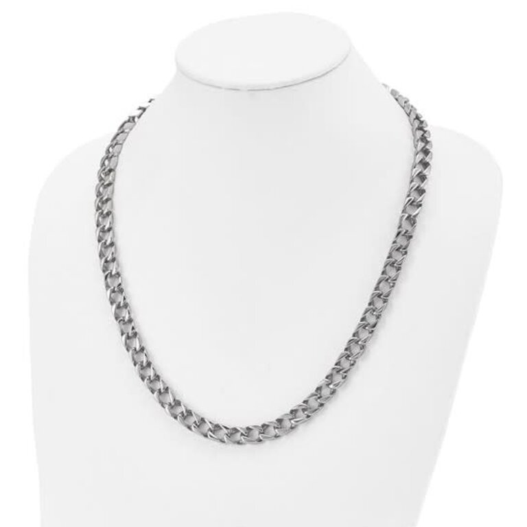 Quality Gold 24" Stainless Steel Square Link Chain