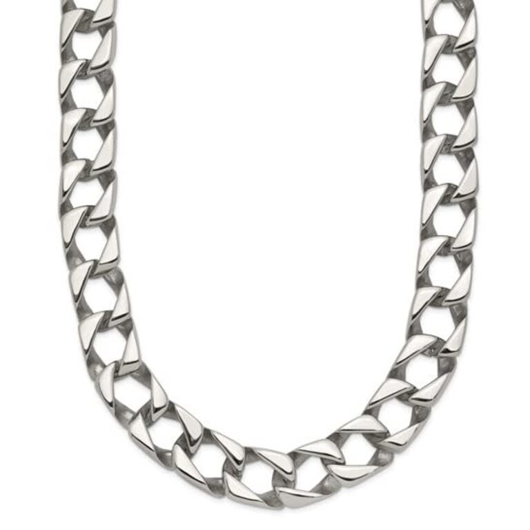 Quality Gold 24" Stainless Steel Square Link Chain