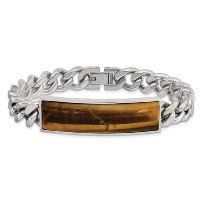 Quality Gold Stainless Steel Tiger's Eye Bracelet
