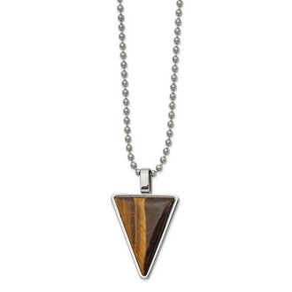 Quality Gold Stainless Steel Tiger's Eye Necklace